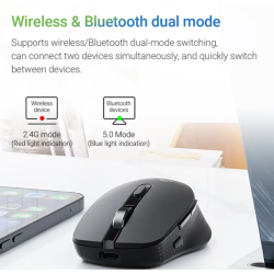 Acer M155 Wireless Optical Mouse 1600DPI / USB-C / Bluetooth