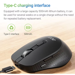 Acer M155 Wireless Optical Mouse 1600DPI / USB-C / Bluetooth