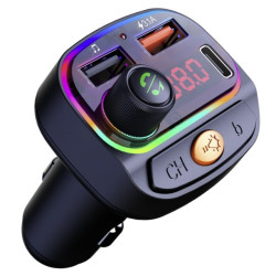 Swissten RGB Bluetooth FM Transmitter 2x USB / USB-C