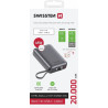 Swissten Power Bank 20000 mAh 45W with Built-In USB-C Cable