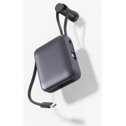 Swissten Power Bank 10000 mAh with Built-In Cables USB-C and Lightning