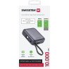 Swissten Power Bank 10000 mAh with Built-In Cables USB-C and Lightning