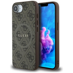 Guess PU Leather 4G Colored Ring MagSafe Case for Apple iPhone 16e