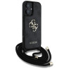 Guess PU 4G Metal Logo Crossbody Strap Case for Apple iPhone 16