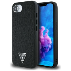 Guess Grained Triangle MagSafe Case for Apple iPhone 16e