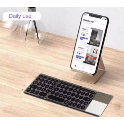RoGer B033 Compact Bluetooth keyboard with touchpad