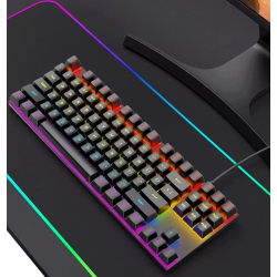 RoGer K80 Gaming Wired Mechanical Keyboard RGB / USB