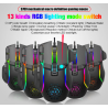 RoGer S700 Wired Gaming Mouse DPI 12800 / RGB