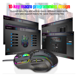 RoGer S700 Wired Gaming Mouse DPI 12800 / RGB