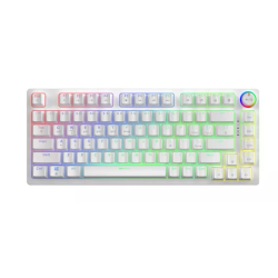 Savio Phenix WHITE GAT YELLOW Mechanical Keyboard Gaming USB + Bluetooth