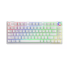 Savio Phenix WHITE GAT YELLOW Mechanical Keyboard Gaming USB + Bluetooth