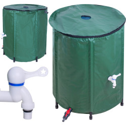 RoGer Rainwater tank with tap rainwater barrel 200L