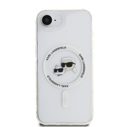 Karl Lagerfeld IML K&CH Heads Metal Frame MagSafe Case for Apple iPhone 16e