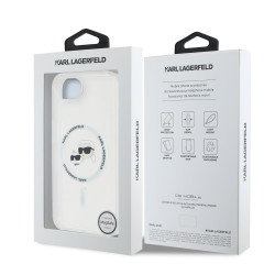 Karl Lagerfeld IML K&CH Heads Metal Frame MagSafe Case for Apple iPhone 16e