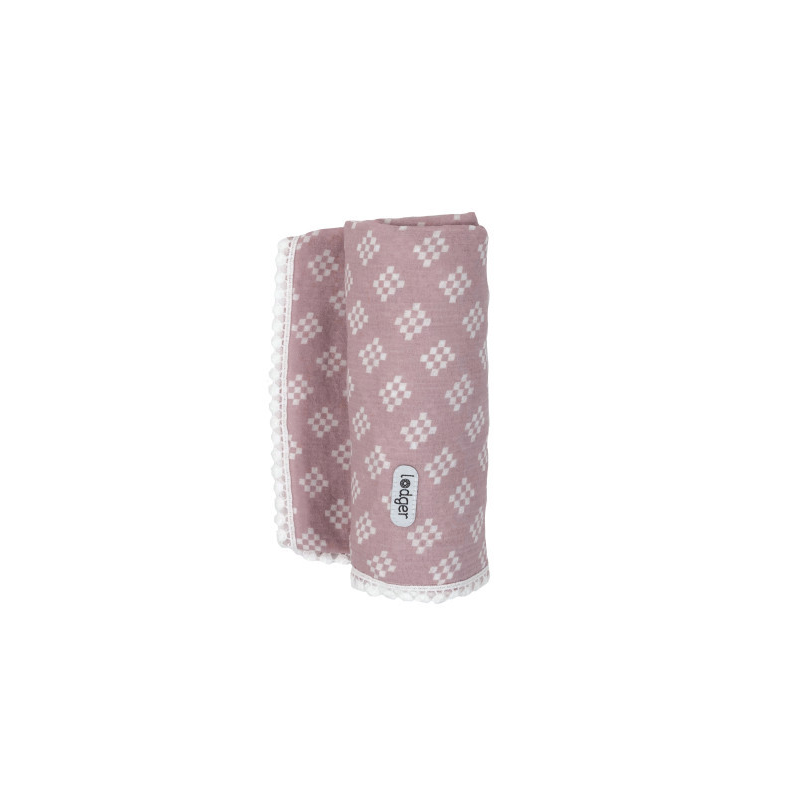 Lodger Swaddle Tribe Diaper Muslin Cotton 120x120 cm Pink