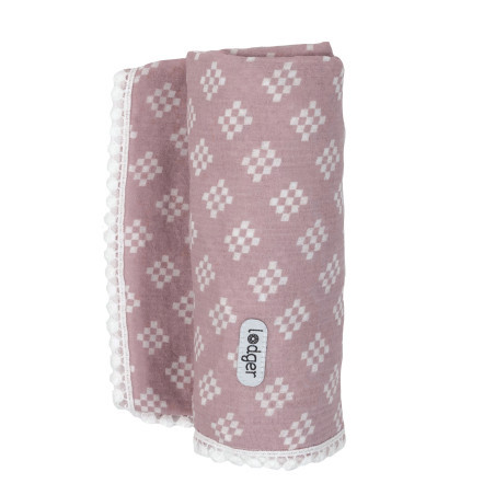 Lodger Swaddle Tribe Diaper Muslin Cotton 120x120 cm Pink