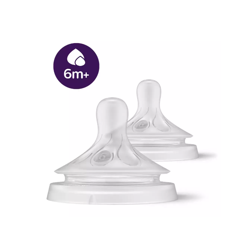 Philips Avent Natural Response SCY966/02 Feeding bottle silicone teats 6m+ 2pcs