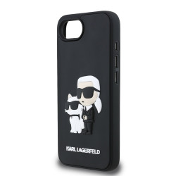Karl Lagerfeld 3D Rubber Karl and Choupette Case for Apple iPhone 16e
