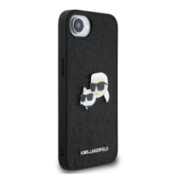 Karl Lagerfeld Fixed Glitter Metal K&CH Case for Apple iPhone 16e