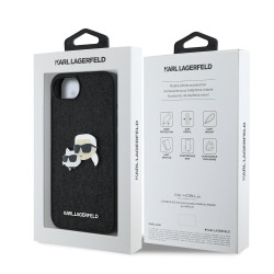 Karl Lagerfeld Fixed Glitter Metal K&CH Case for Apple iPhone 16e