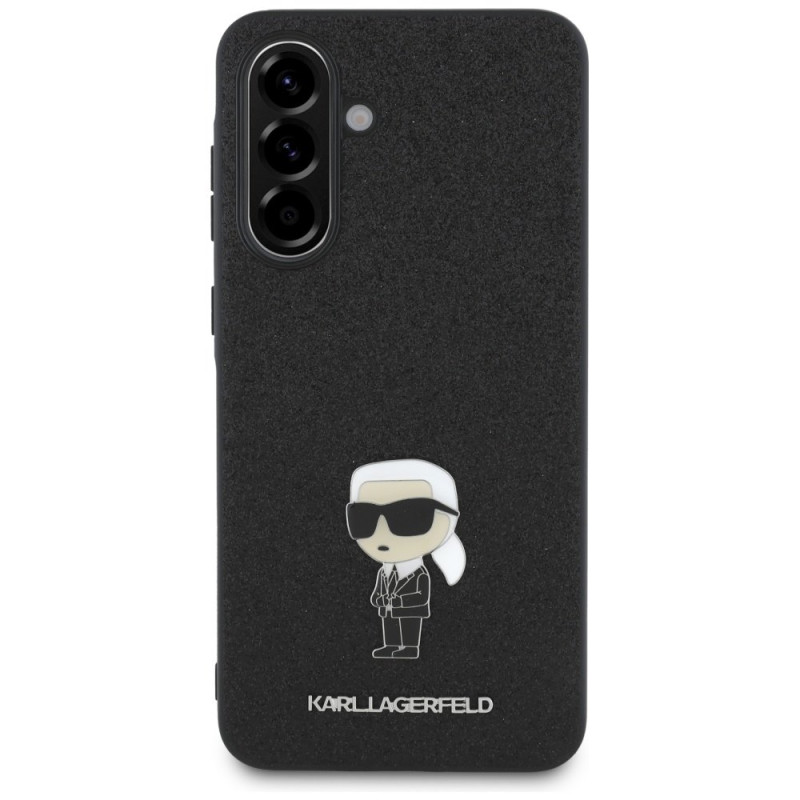 Karl Lagerfeld Fixed Glitter Ikonik Logo Metal Pin Case for Samsung Galaxy A36 5G