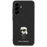 Karl Lagerfeld Fixed Glitter Ikonik Logo Metal Pin Case for Samsung Galaxy A36 5G