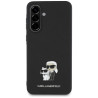 Karl Lagerfeld PU Saffiano Metal Karl and Choupette Case for Samsung Galaxy A36 5G