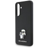 Karl Lagerfeld PU Saffiano Metal Karl and Choupette Case for Samsung Galaxy A56 5G