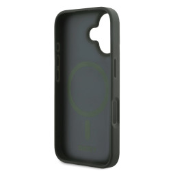 DKNY PU Leather Grid Pattern Magsafe Case for Apple iPhone 16
