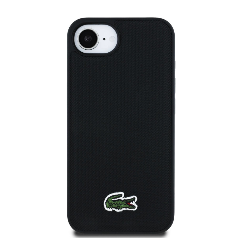 Lacoste Iconic Petit Pique Woven Logo MagSafe Case for Apple iPhone 16e