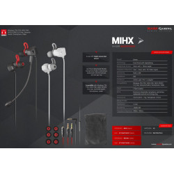 Mars Gaming MIHXW Haptic Sense In-Ear Wired Headset with Removable Microphone / 3,5mm