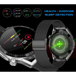 Rubicon RNCE88-2 Smartwatch with Silicone Strap + Bracelet / black