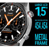 Rubicon RNCE99 Smartwatch Black Metal + Silicon / black