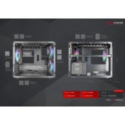Mars Gaming MC400W Computer case mATX / black