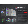 Mars Gaming MC400W Computer case mATX / black