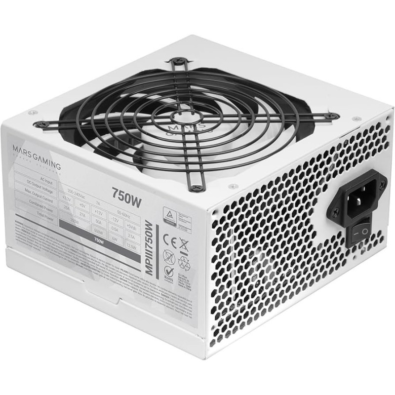 Mars Gaming MPIII750W Power Supply  ATX 750W