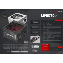 Mars Gaming MPIII750W Power Supply  ATX 750W