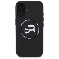 Karl Lagerfeld Liquid Silicone K&CH Heads MagSafe Case for Apple iPhone 16