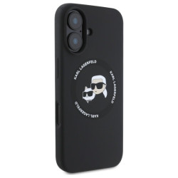 Karl Lagerfeld Liquid Silicone K&CH Heads MagSafe Case for Apple iPhone 16