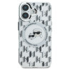 Karl Lagerfeld Hard IML Monogram Karl&Choupette Head MagSafe Case for Apple iPhone 16