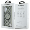 Karl Lagerfeld Hard IML Monogram Karl&Choupette Head MagSafe Case for Apple iPhone 16