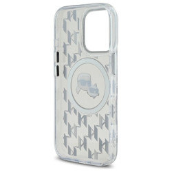 Karl Lagerfeld Hard IML Monogram Karl&Choupette Head MagSafe Case for Apple iPhone 16 Pro