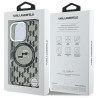 Karl Lagerfeld Hard IML Monogram Karl&Choupette Head MagSafe Case for Apple iPhone 16 Pro