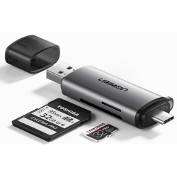 Ugreen CM185 USB-C + USB  3.0 SD/Micro SD Card Reader