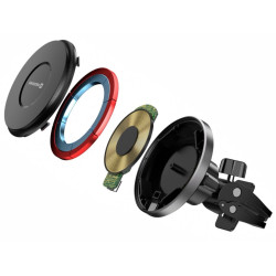 Swissten Airhold Magnetic Car Holder with Wireless Charger 15W / 7.5W (MagSafe compatible)