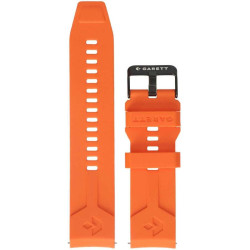 Garett V 22mm Vibrant Orange Silicone Strap