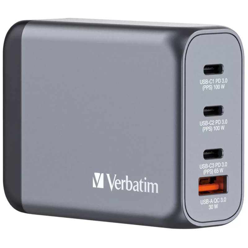 Verbatim GNC-100 100W GaN Wall Charger