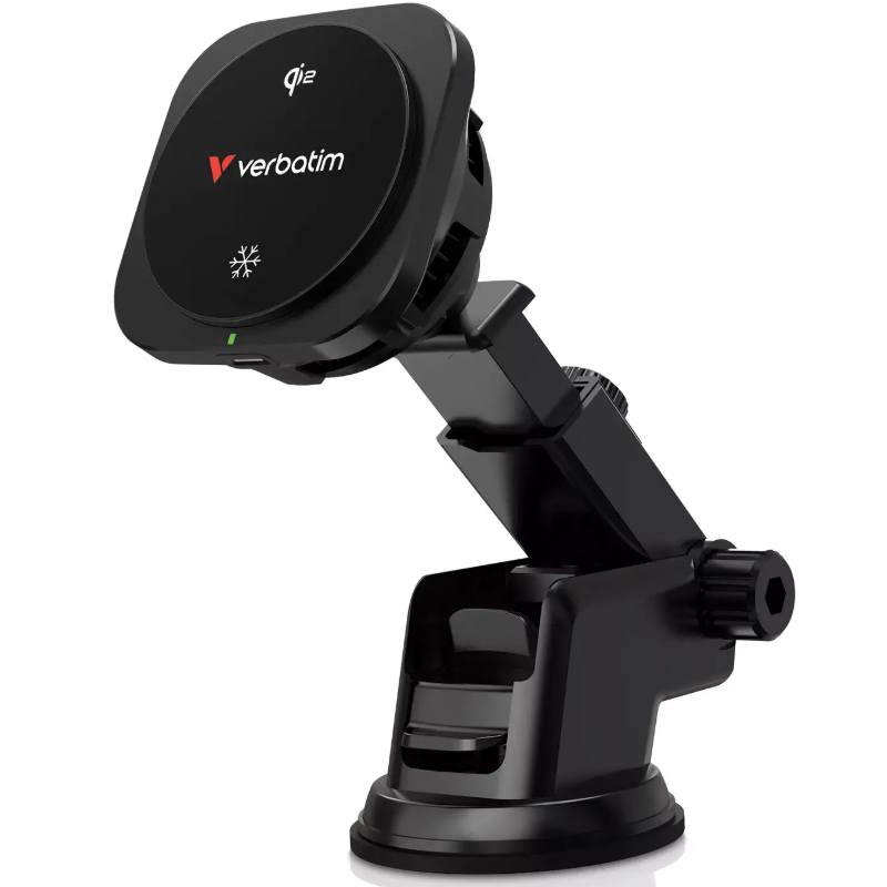 Verbatim 31861V Qi2 Magnetic Wireless Car Smartphone Holder 15W