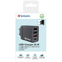 Verbatim 49700V USB / USB-C Wall Charger 30W
