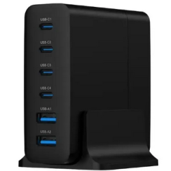 Gembird TA-UC-2A4C-PD75-01-BK Universal USB Charger